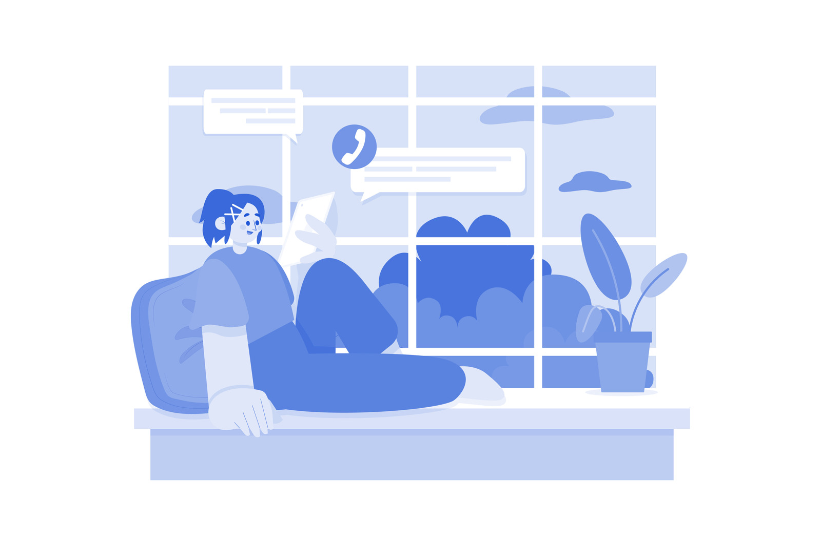 M573_Work From Home Illustration Pack M573_Work From Home Illustration Pack