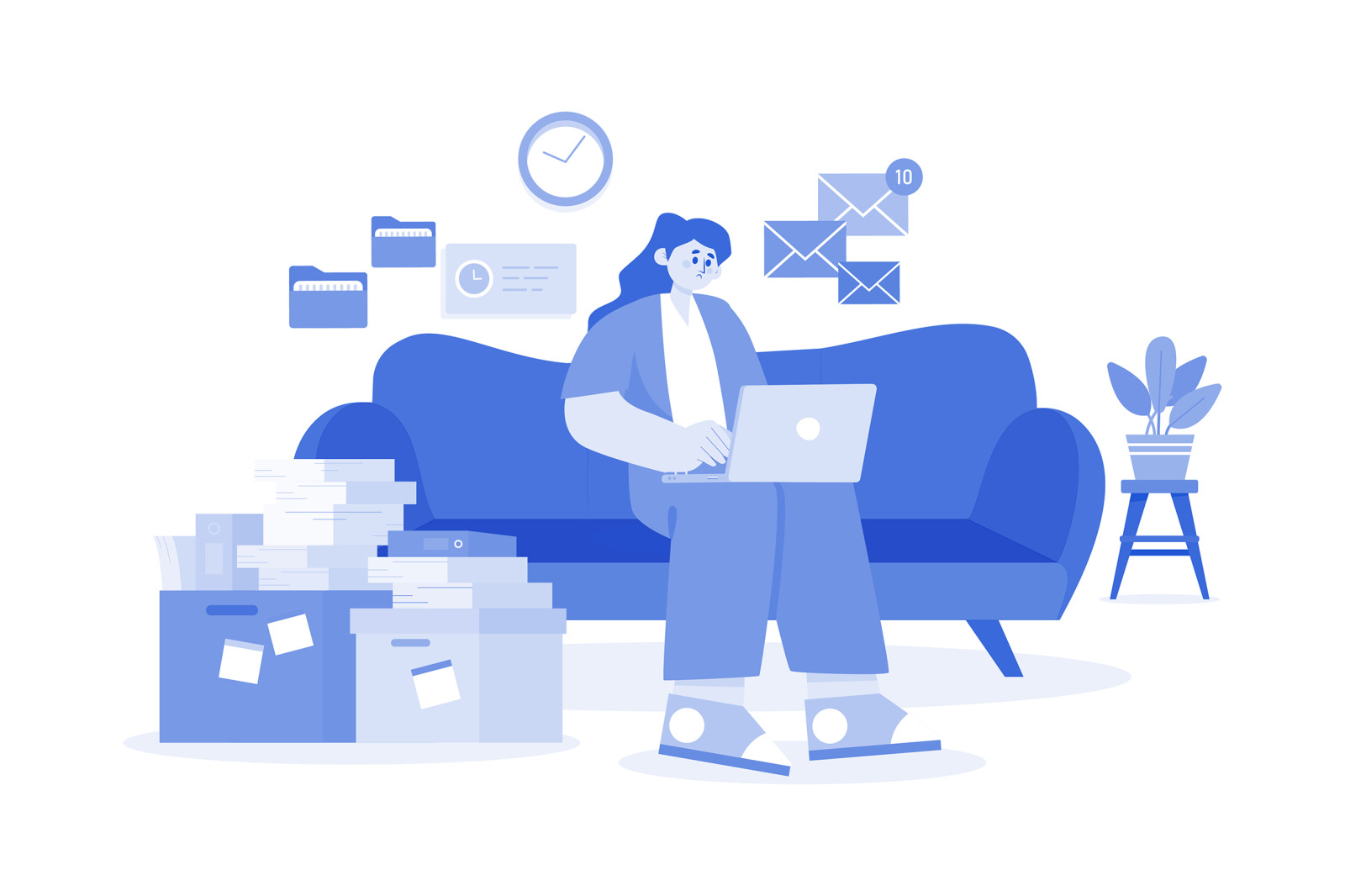 M573_Work From Home Illustration Pack M573_Work From Home Illustration Pack