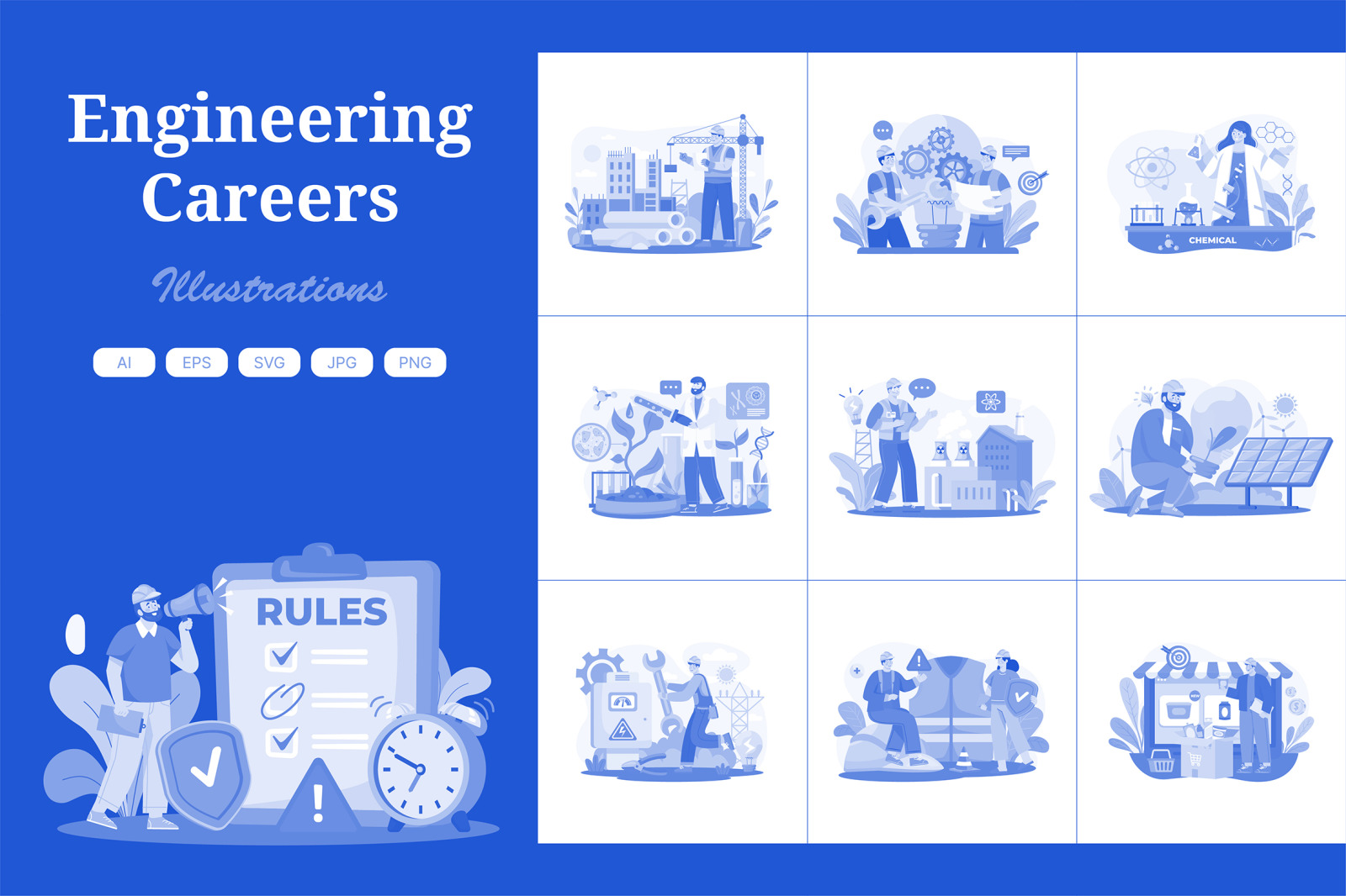 M572_Engineering Careers Illustration Pack M572_Engineering Careers Illustration Pack