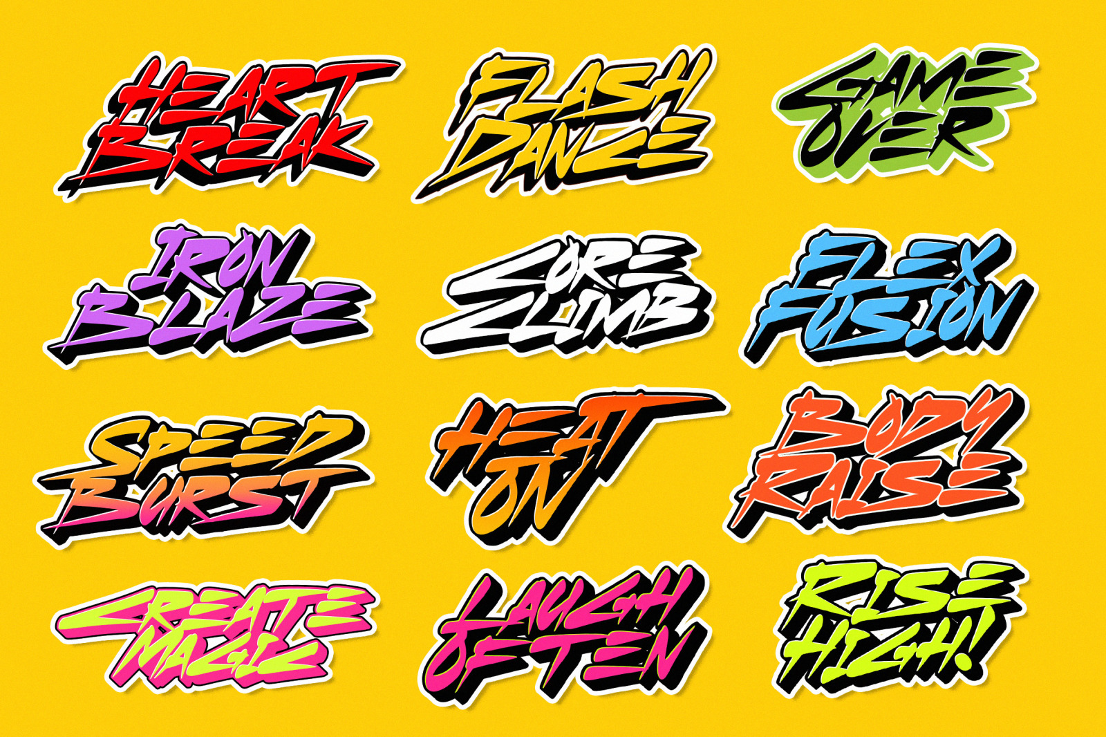 Ryzes | Cyber Graffiti Font Vol. 4