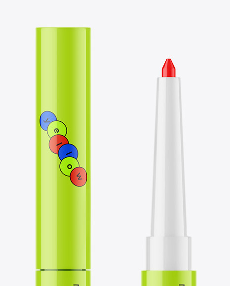 Glossy Lip Liner Mockup