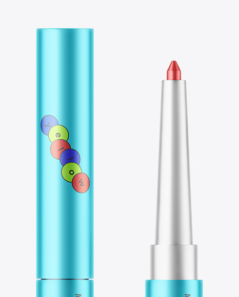 Matte Metallic Lip Liner Mockup