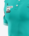 Men's Polo T-Shirt Mockup - Half Side View