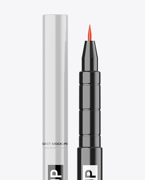 Glossy Cosmetic Eyeliner Mockup