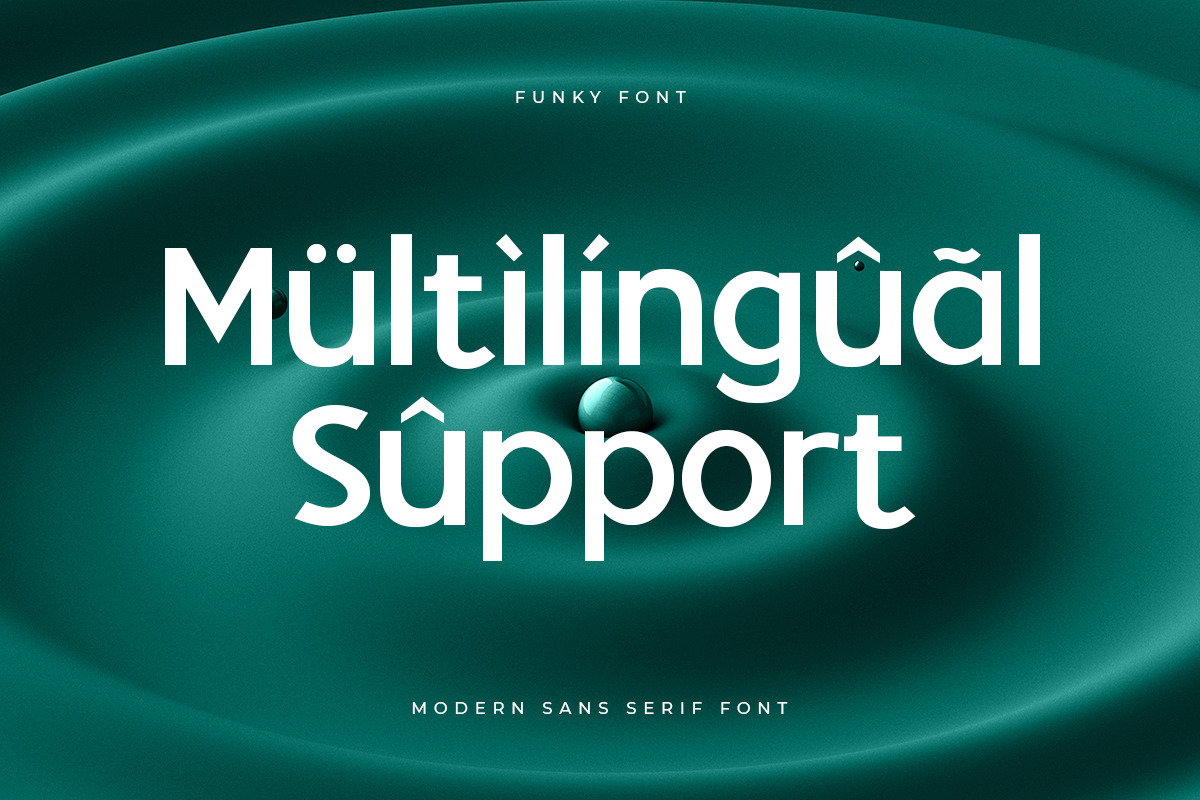 Funky - Modern Sans Serif Font Funky - Modern Sans Serif Font