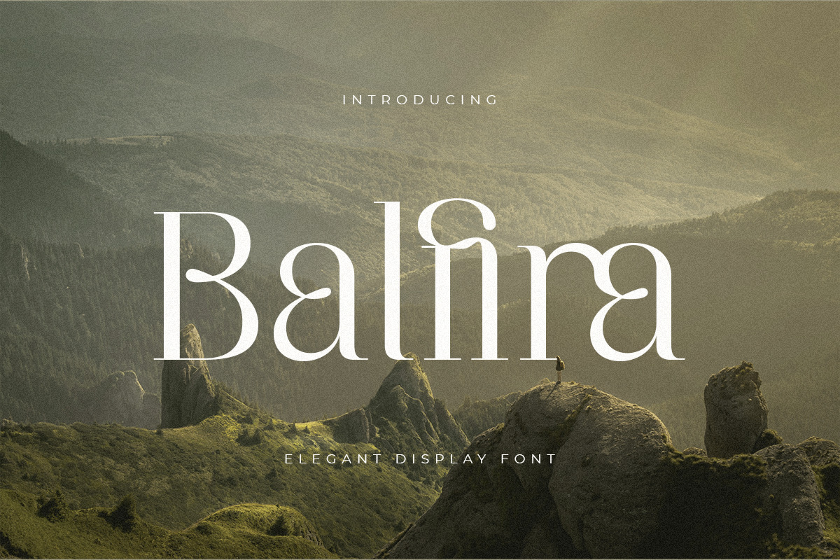 Balfira - Elegant Display Font Balfira - Elegant Display Font