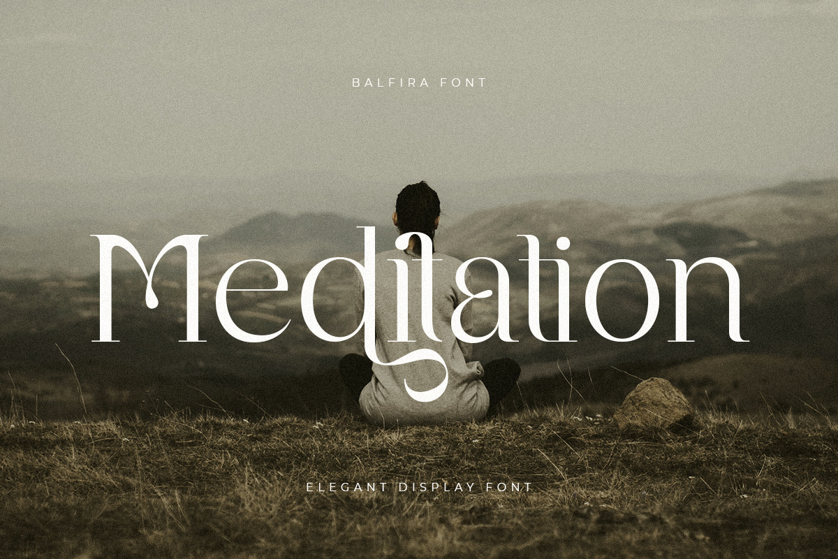 Balfira - Elegant Display Font Balfira - Elegant Display Font