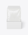 Carton Box With Sachets Mockup