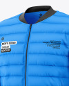 Men's Down Jacket Mockup - Half Side View