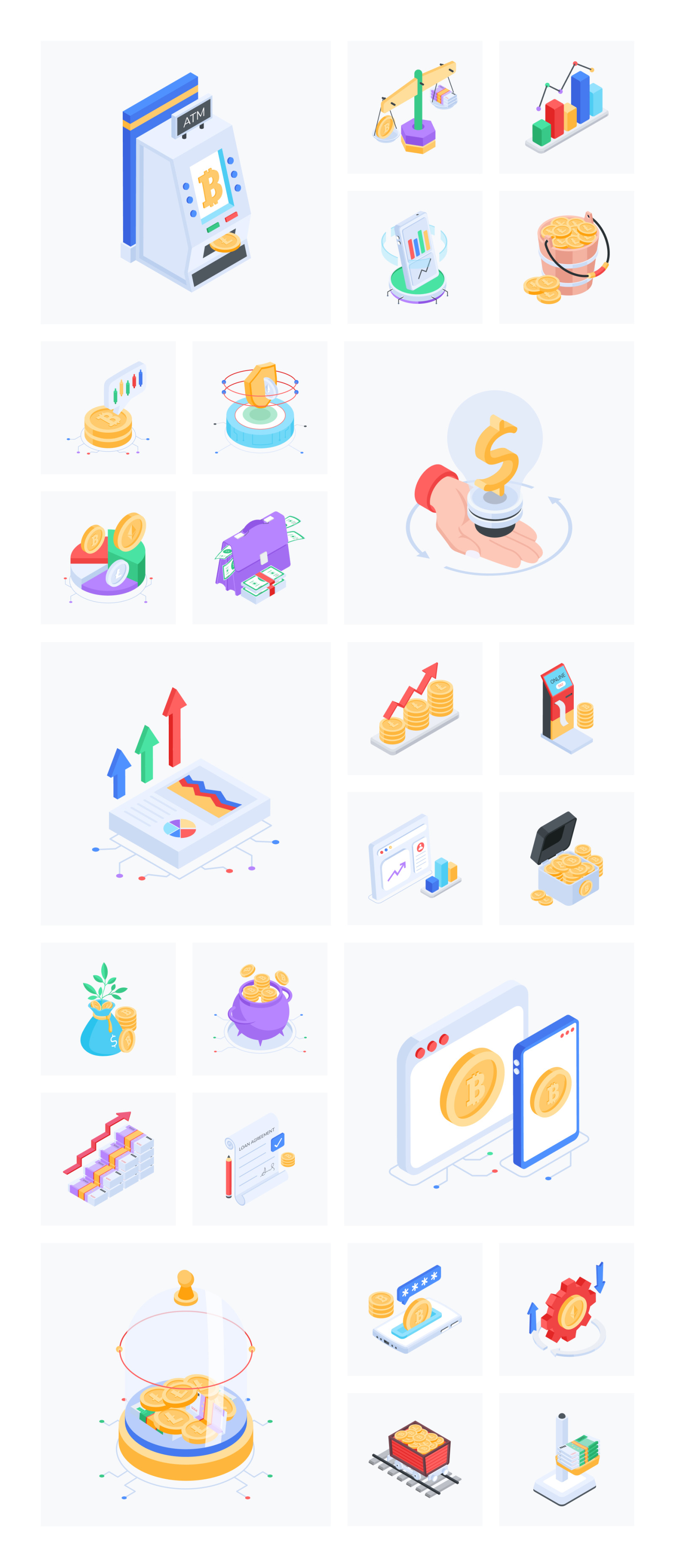 Animated Finance and Money Icons