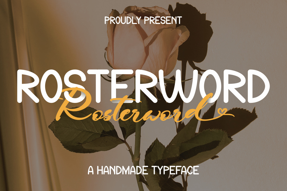 Rosterword - Handmade Typeface Rosterword - Handmade Typeface