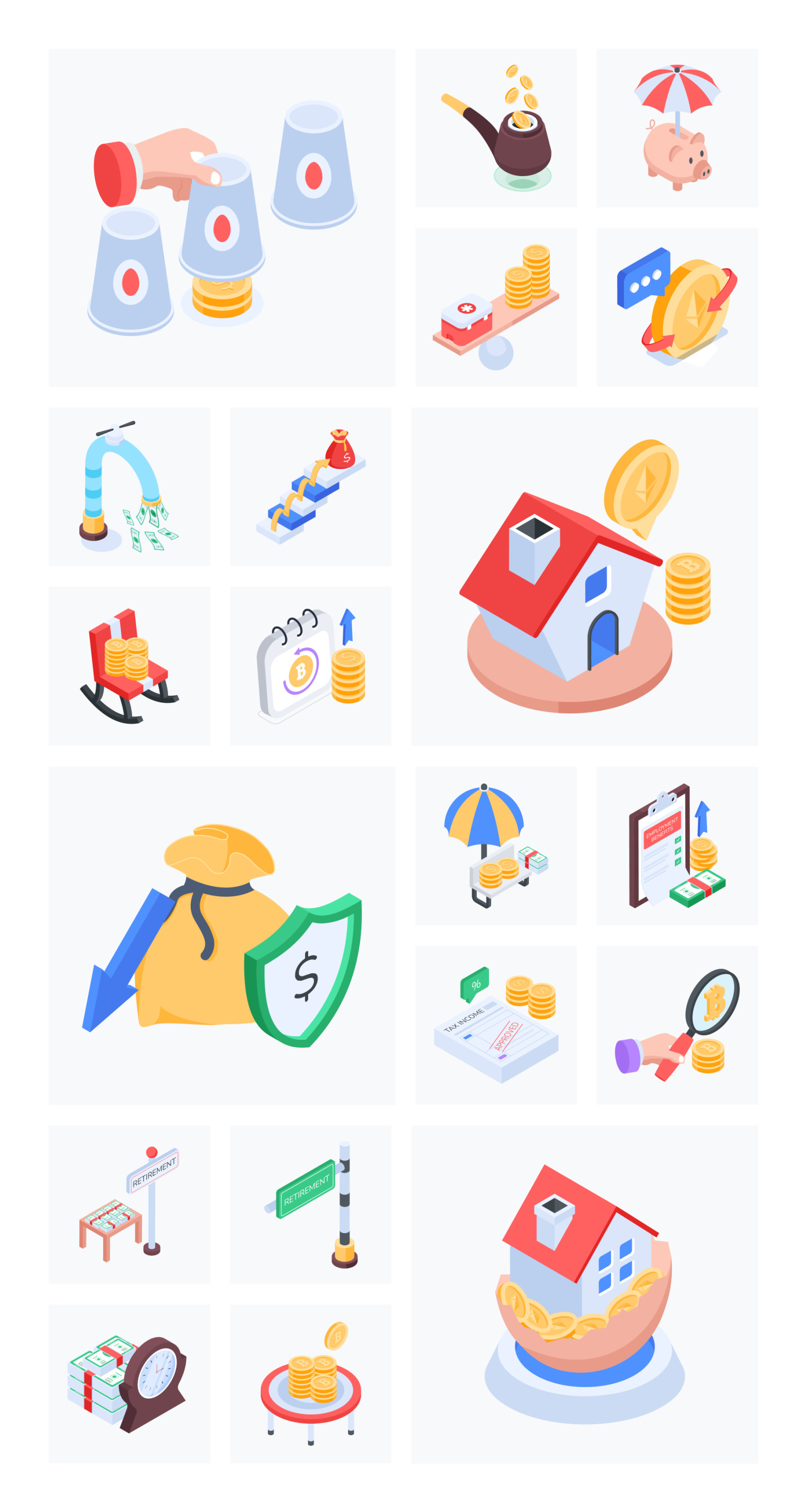 Animated Benefits Icon Set