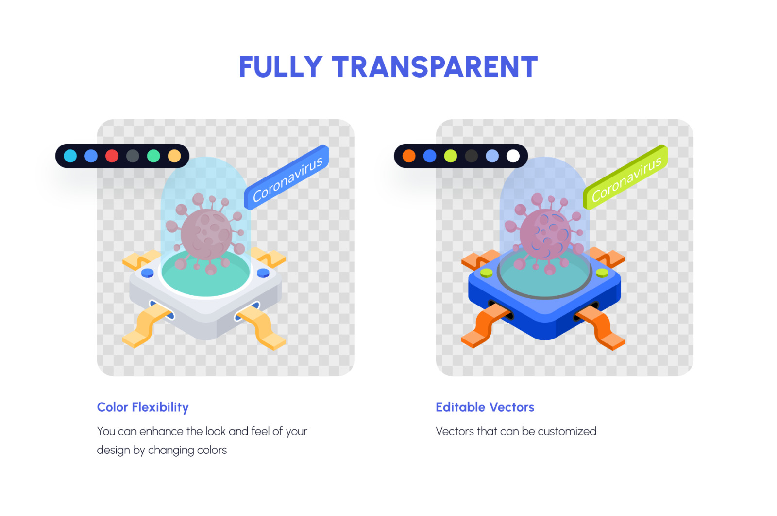 Animated Isometric Health Icons