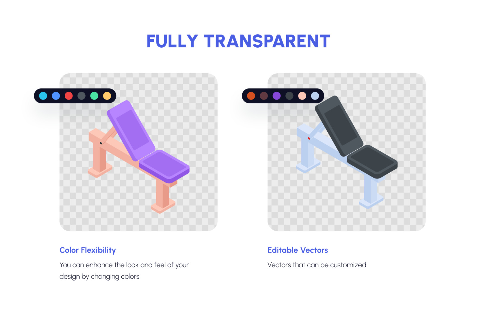 Gym Isometric Icons