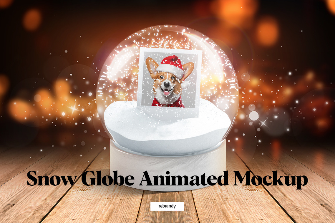 Snow Globe Animated Mockup Snow Globe Animated Mockup
