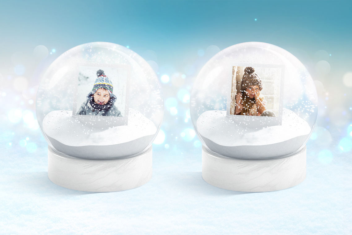 Snow Globe Animated Mockup Snow Globe Animated Mockup