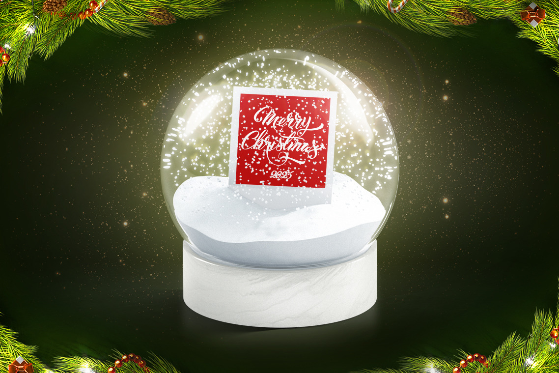 Snow Globe Animated Mockup Snow Globe Animated Mockup