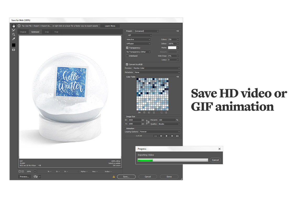Snow Globe Animated Mockup Snow Globe Animated Mockup