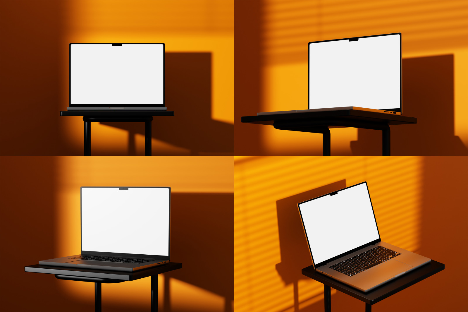 MacBook Screen Mockup Set MacBook Screen Mockup Set