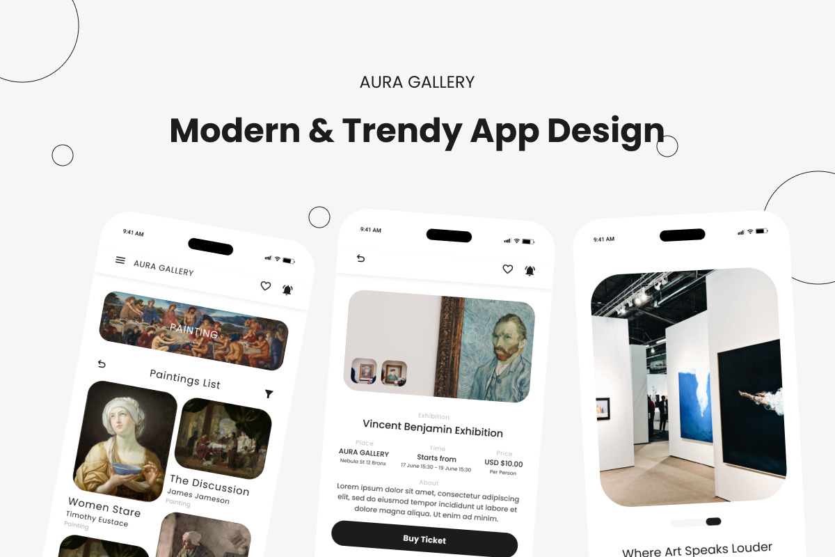 Aura Gallery - Art Gallery Mobile App