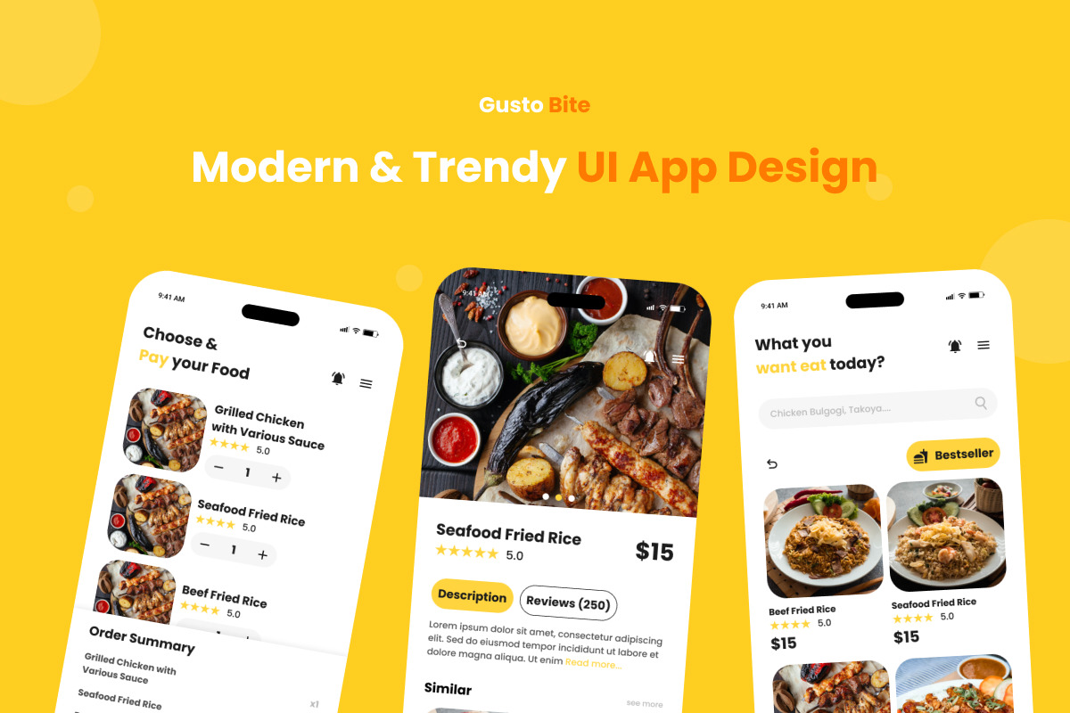 GustoBite - Restaurant Mobile App GustoBite - Restaurant Mobile App