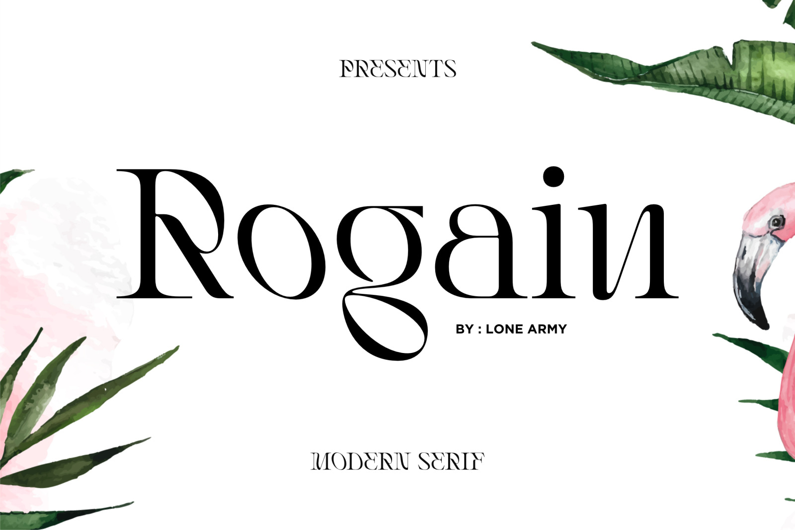 Rogain - Modern Serif Font Rogain - Modern Serif Font