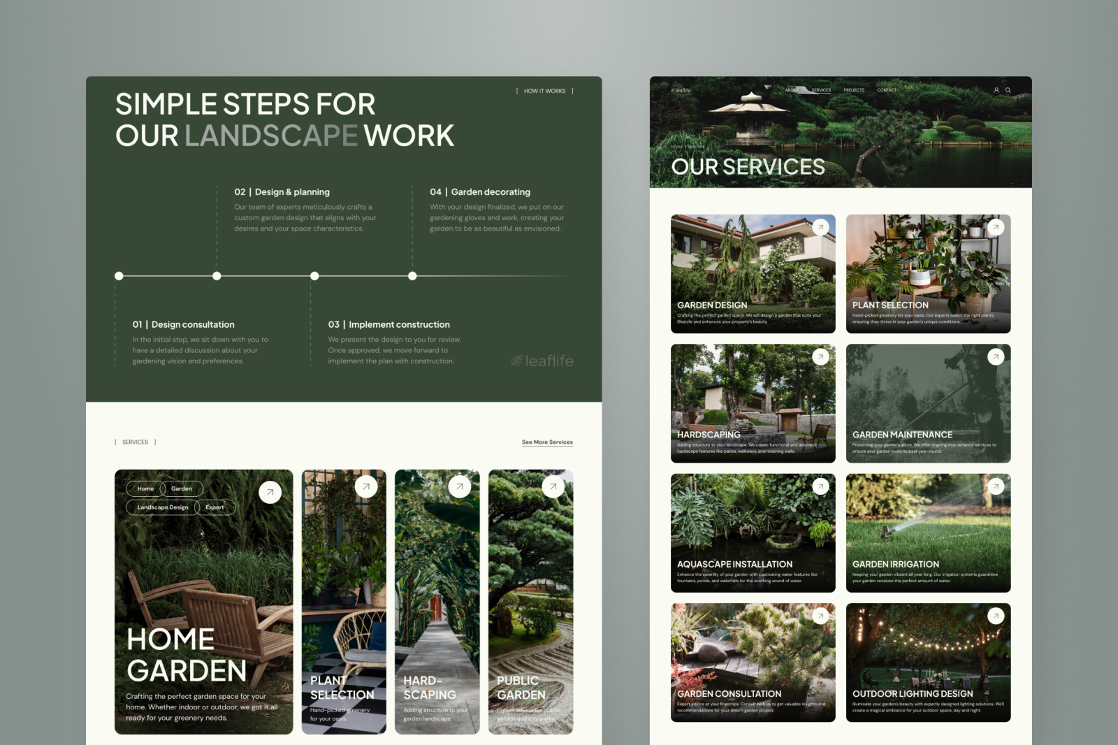 LeafLife - Garden Landscape Design Service Website