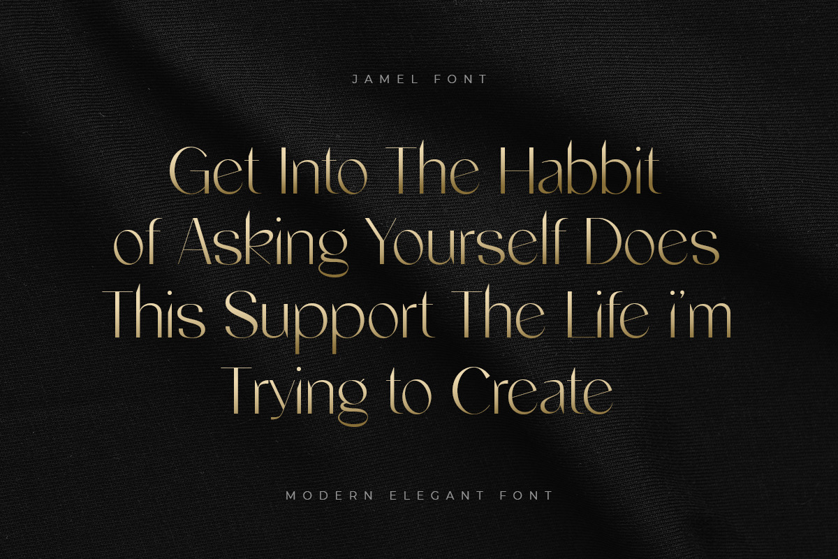 Jamel – Modern Elegant Font