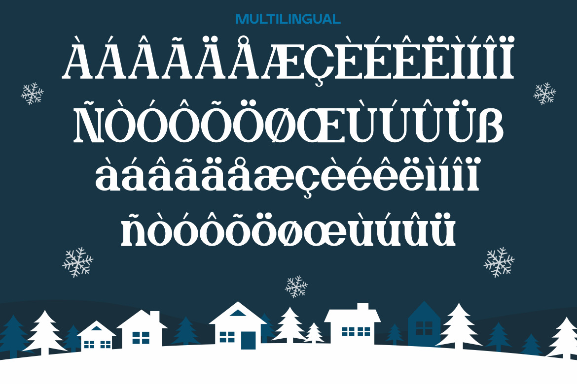 Frizen Land - Modern Christmas Font Frizen Land - Modern Christmas Font