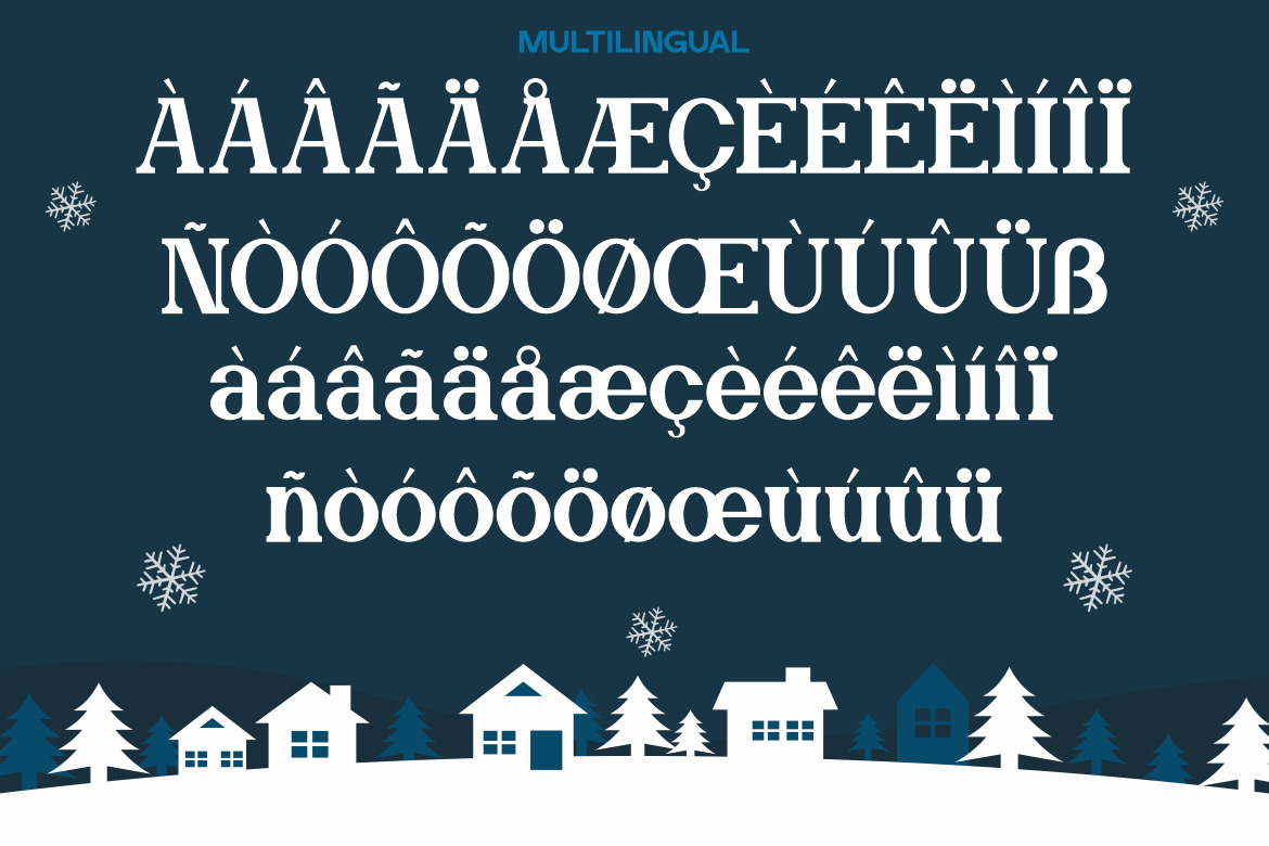 Frizen Land - Modern Christmas Font