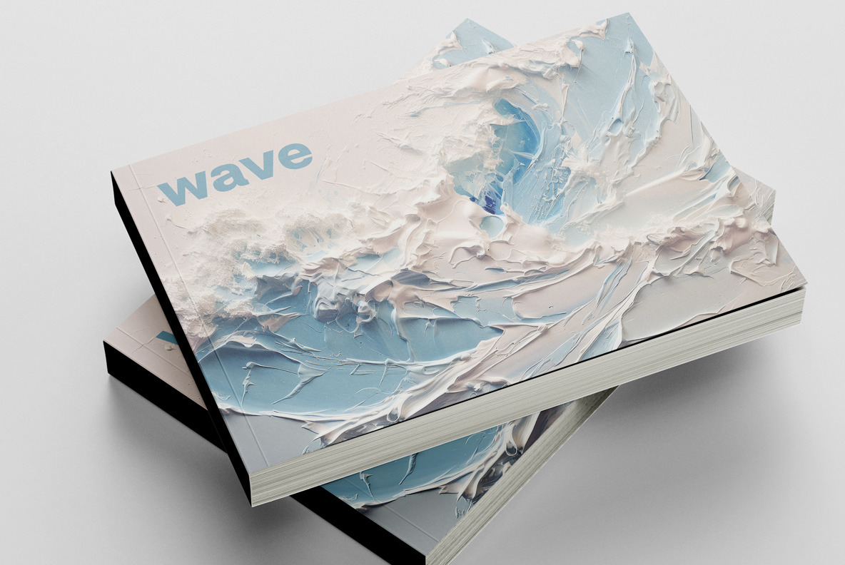 Waves paint art