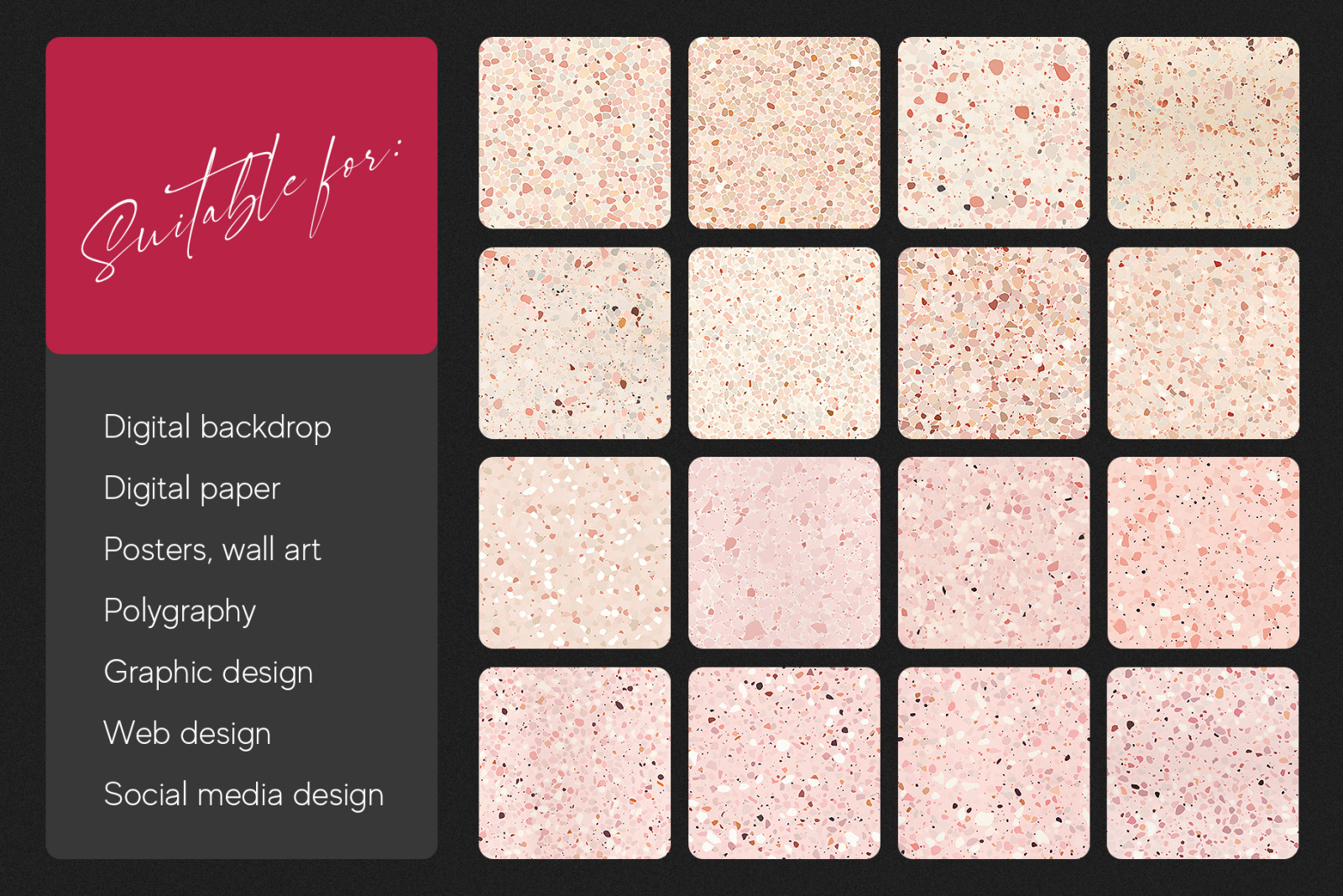 Pastel Colors Terrazzo Texture Pack Pastel Colors Terrazzo Texture Pack