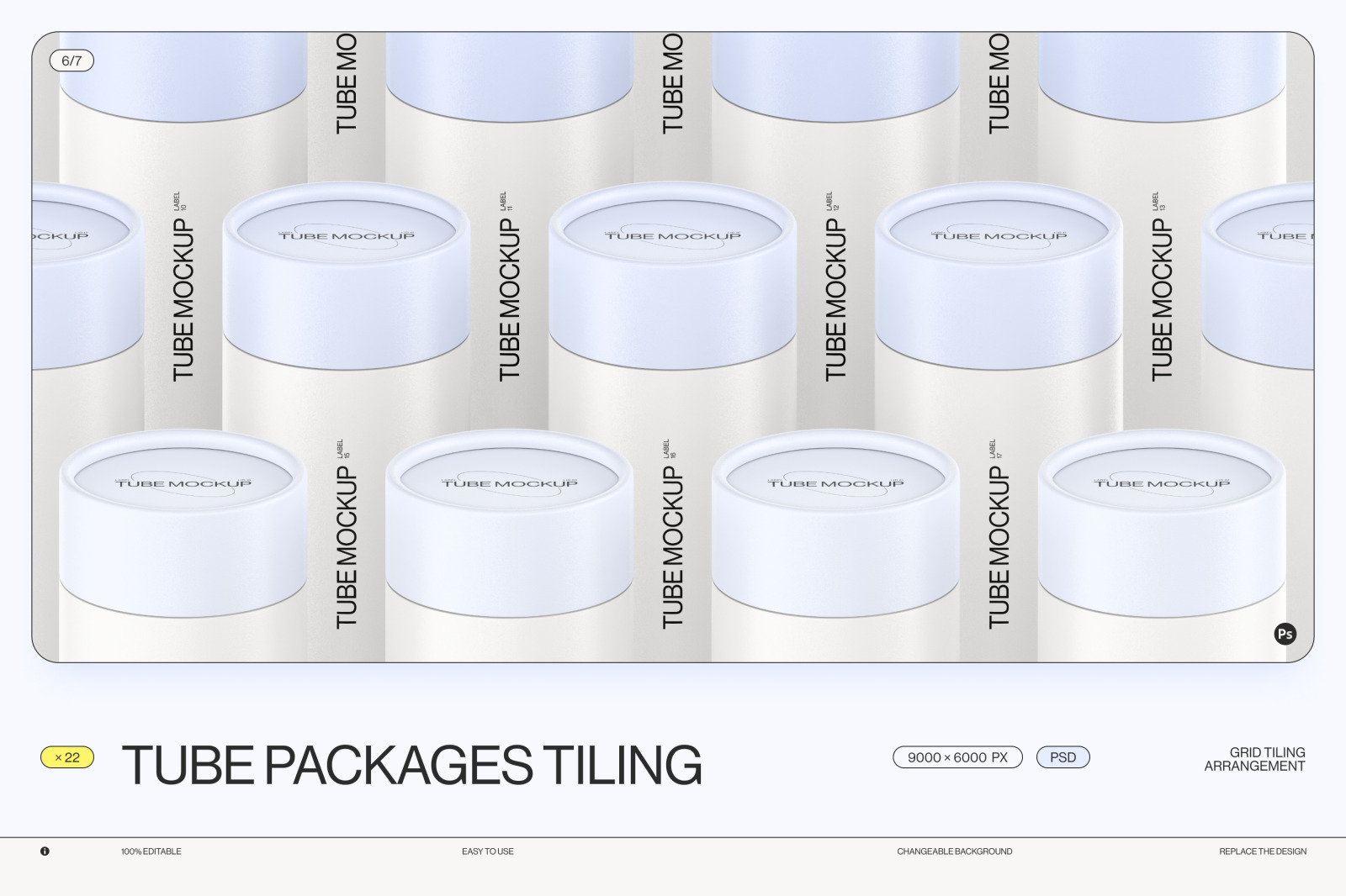 Paper tube package mockup Set 2 Paper tube package mockup Set 2