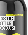 Glossy Plastic Cosmetic Bottle Mockup