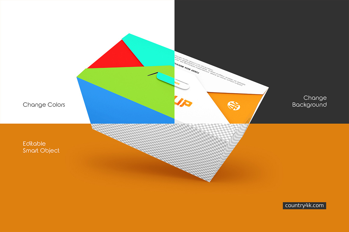 Food Box Mockup Set Food Box Mockup Set