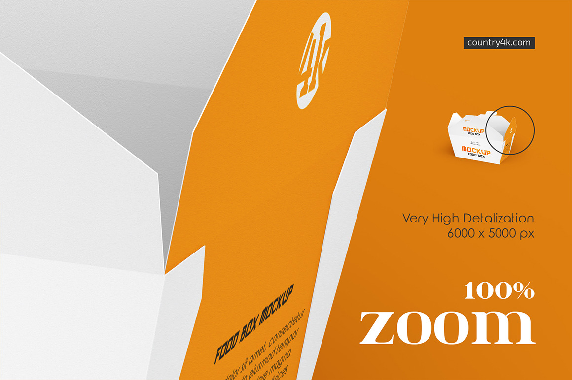 Food Box Mockup Set Food Box Mockup Set