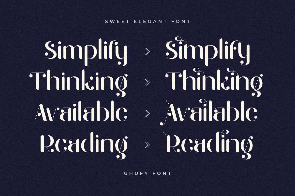Ghufy - Sweet Elegant Serif Font Ghufy - Sweet Elegant Serif Font