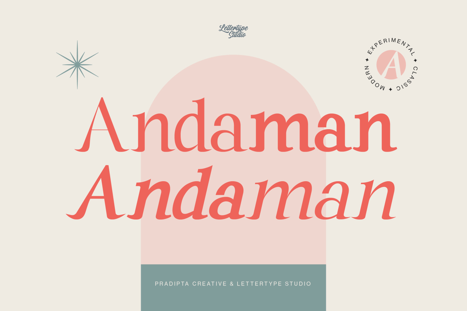 Andaman an Experimental Serif Font Andaman an Experimental Serif Font