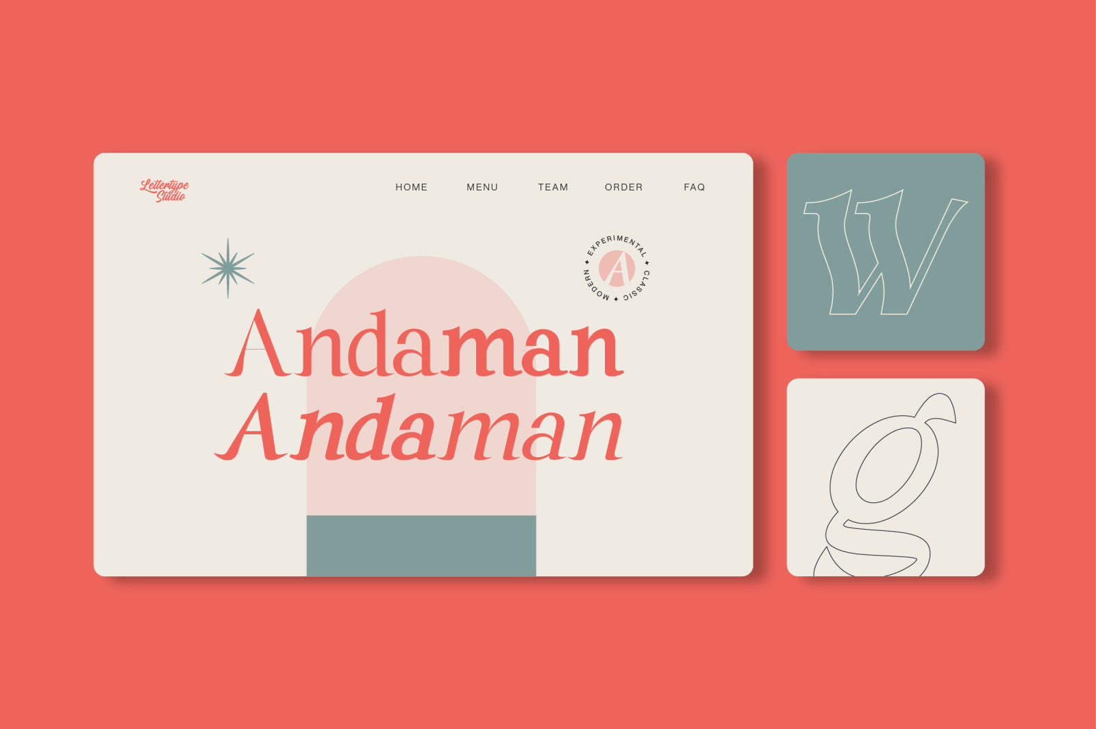 Andaman an Experimental Serif Font Andaman an Experimental Serif Font