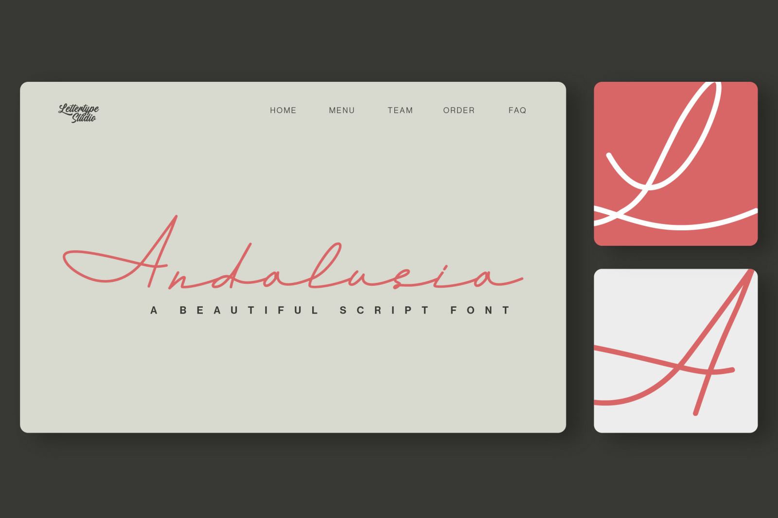 Andalusia a Beautiful Script Font