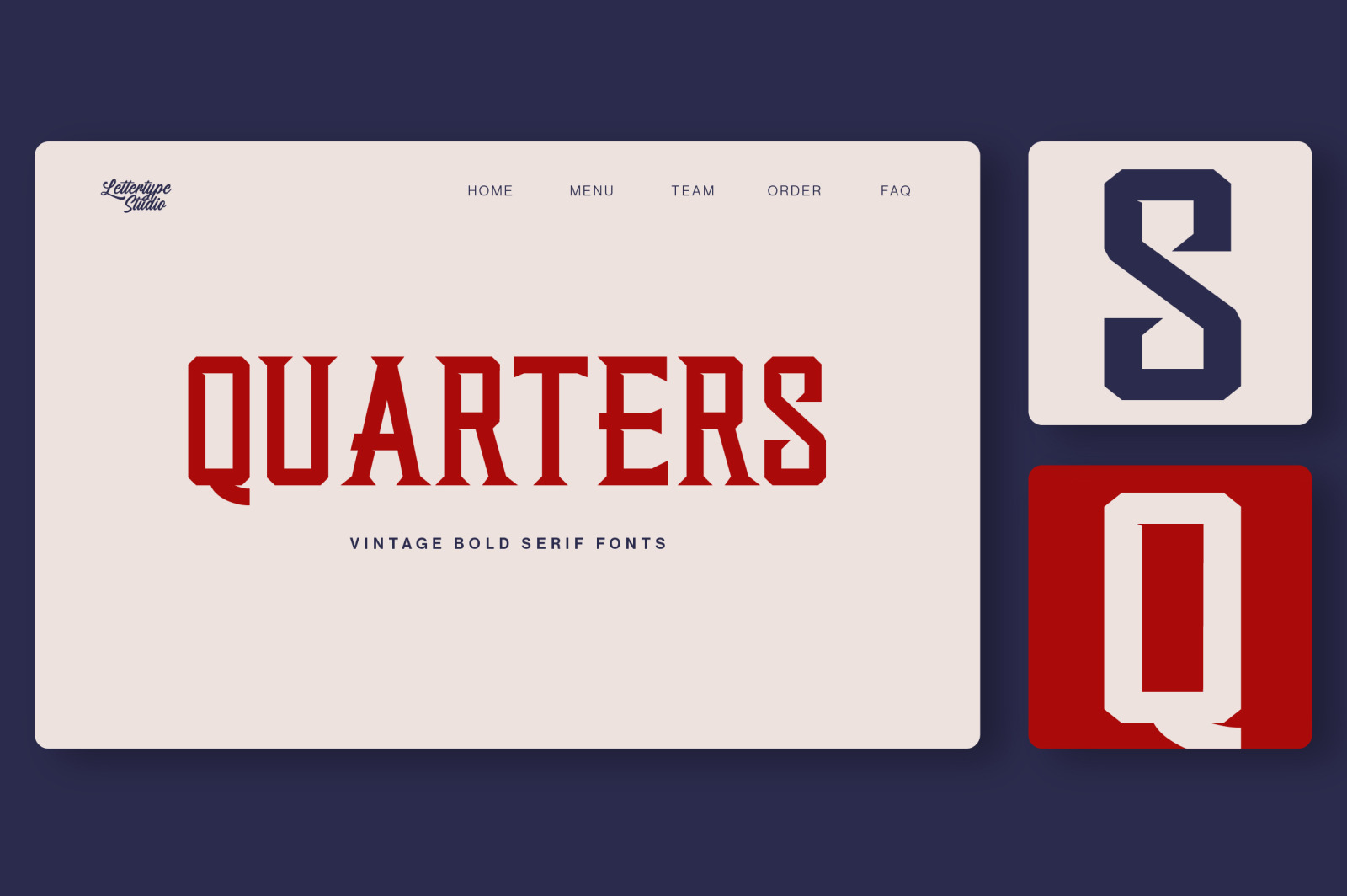 Quarters | Vintage Bold Serif