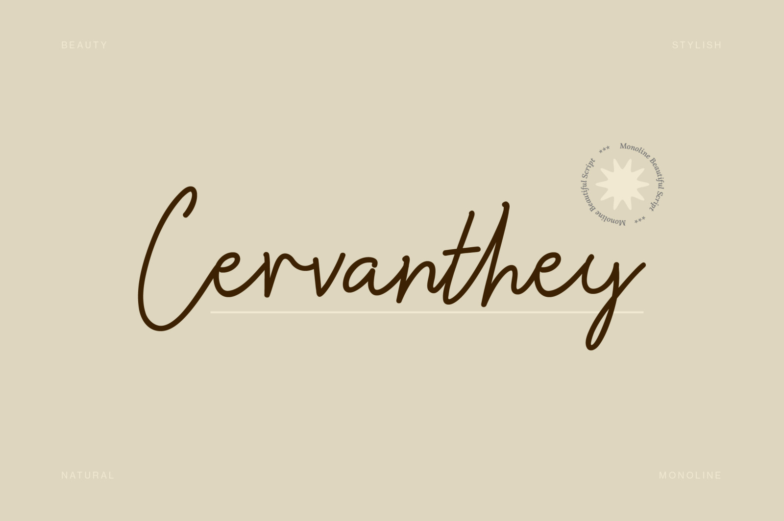 Gwathlyn Beauty Monoline Font Gwathlyn Beauty Monoline Font