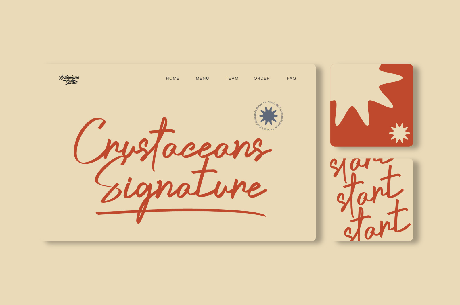 Crustaceans Signature Bold Script