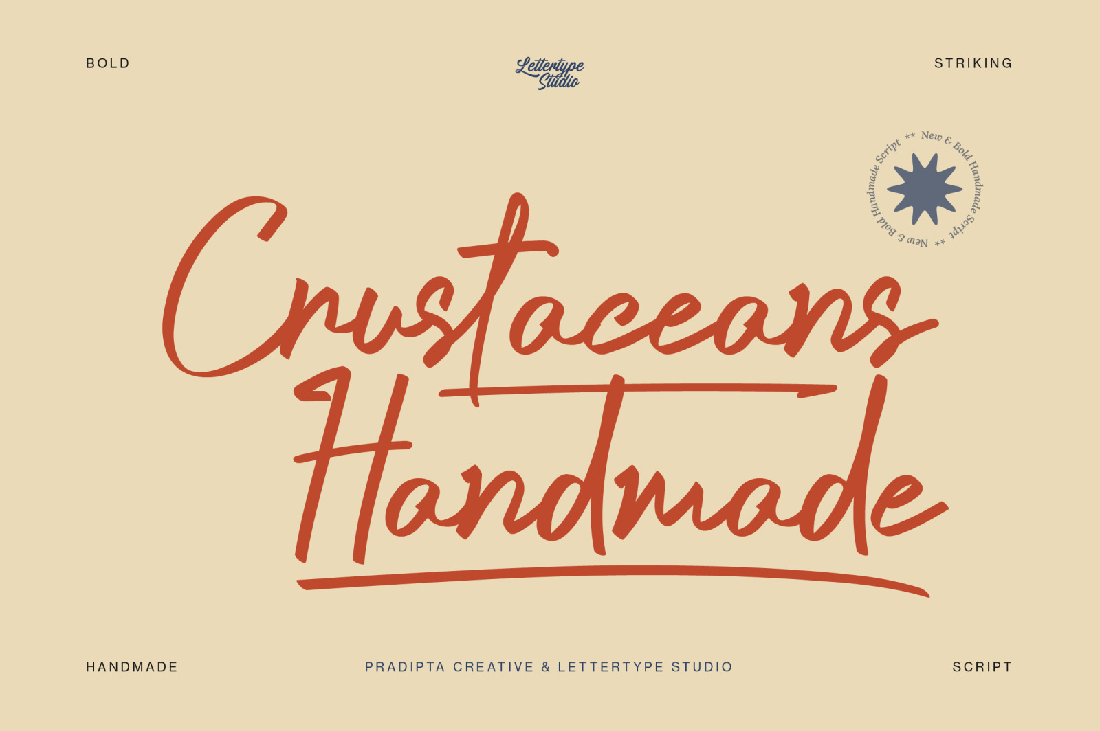 Crustaceans Signature Bold Script