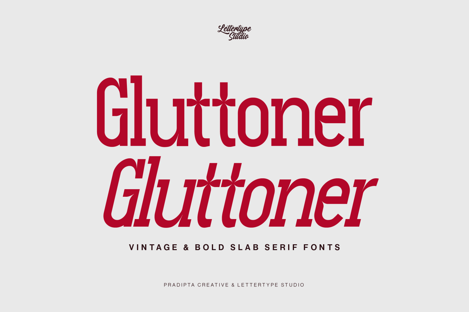 Gluttoner Inktrap Vintage &amp; Bold Serif