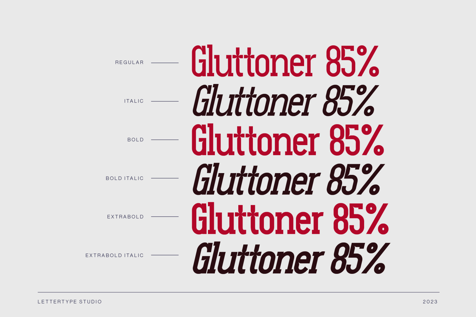 Gluttoner Inktrap Vintage &amp; Bold Serif