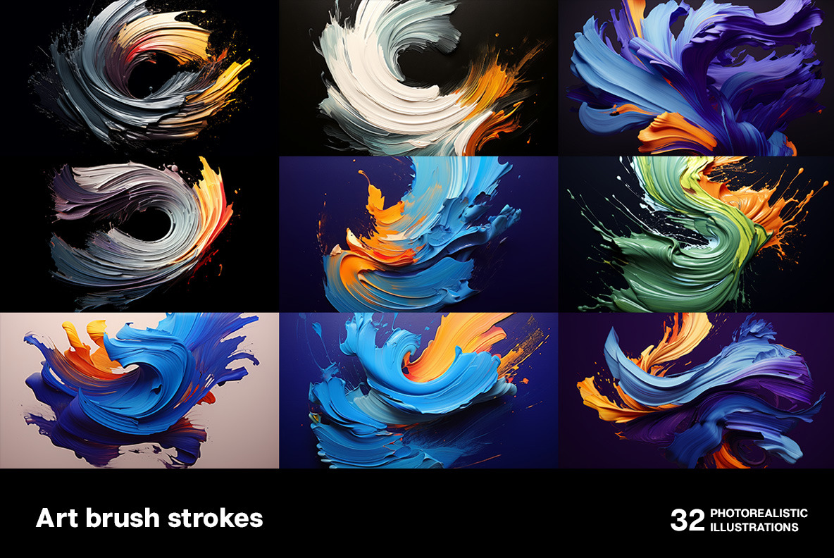 Art brush strokes Art brush strokes
