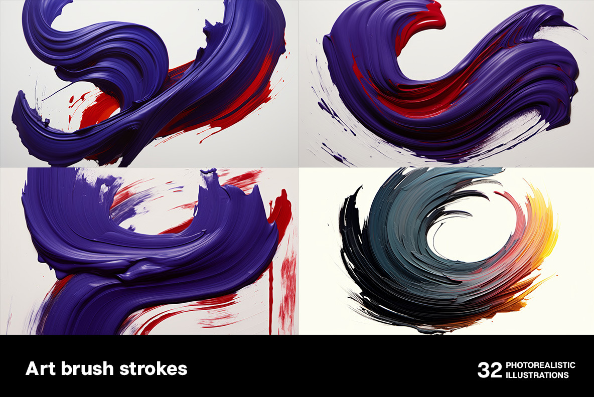 Art brush strokes