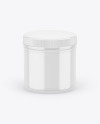 Glossy Plastic Jar Mockup