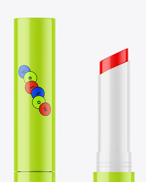 Glossy Lipstick Mockup